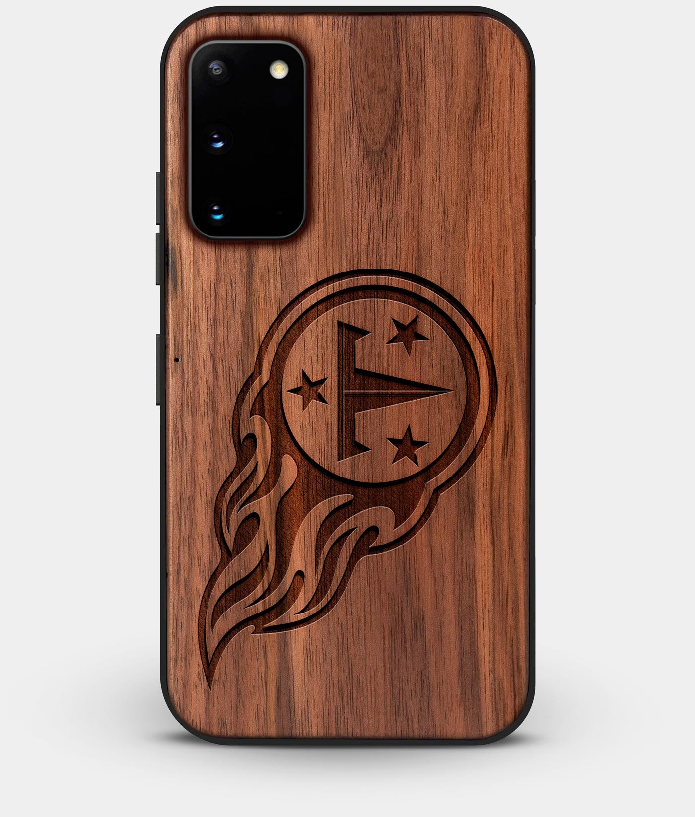 Tennessee Titans NFL Logo Dark Wood Wallpaper iPhone 13 Mini Case