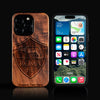 Custom A.S. Roma iPhone 16/16 Pro/16 Pro Max/16 Plus Case - Carved Wood A.S. Roma Cover