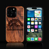 Custom Colorado Rockies iPhone 16/16 Pro/16 Pro Max/16 Plus Case - Carved Wood Rockies Cover