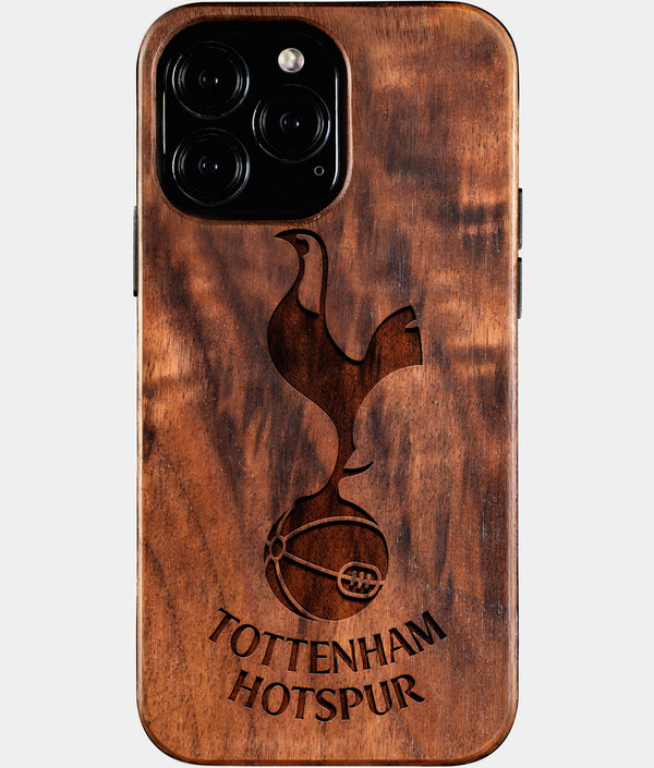 Custom Tottenham Hotspur F.C. iPhone 16/16 Pro/16 Pro Max/16 Plus Case - Wood Tottenham Hotspur FC Cover - Eco-friendly Tottenham Hotspur FC iPhone 16 Case - Carved Wood Custom Tottenham Hotspur FC Gift For Him - Monogrammed Personalized iPhone 16 Cover By Engraved In Nature