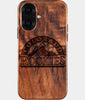 Eco-friendly Colorado Rockies iPhone 16 Case - Carved Wood Custom Colorado Rockies Gift For Him - Monogrammed Personalized iPhone 16 Cover By Engraved In Nature