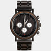 Edmonton Oilers Wooden Wristwatch - Chronograph Black Walnut Watch