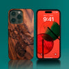 Best Heart iPhone 14 Case - iPhone Case With Bonsai Trees - Natural iPhone Cases Made From Wood For Nature Lovers. Best Case For iPhone 14 User - By Engraved In Nature
