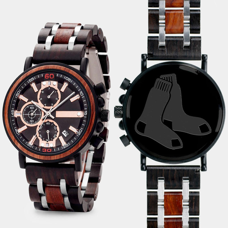 Boston Celtics Wooden Wristwatch | Black Walnut Wood Chronograph Watch -  Free Custom Engraving - Engraved in Nature – Engraved In Nature