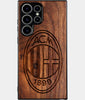 Best Wood A.C. Milan Samsung Galaxy S24 Ultra Case - Custom Engraved Cover - Engraved In Nature