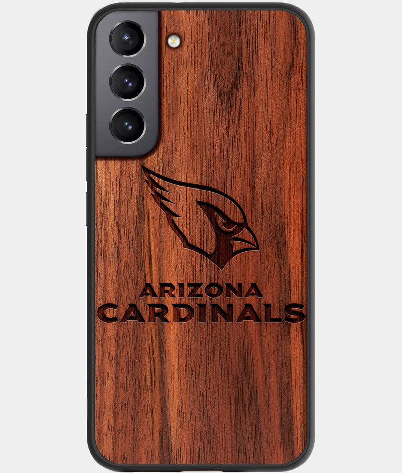 Best Wood Arizona Cardinals Samsung Galaxy S22 Plus Case - Custom Engraved Cover - Engraved In Nature