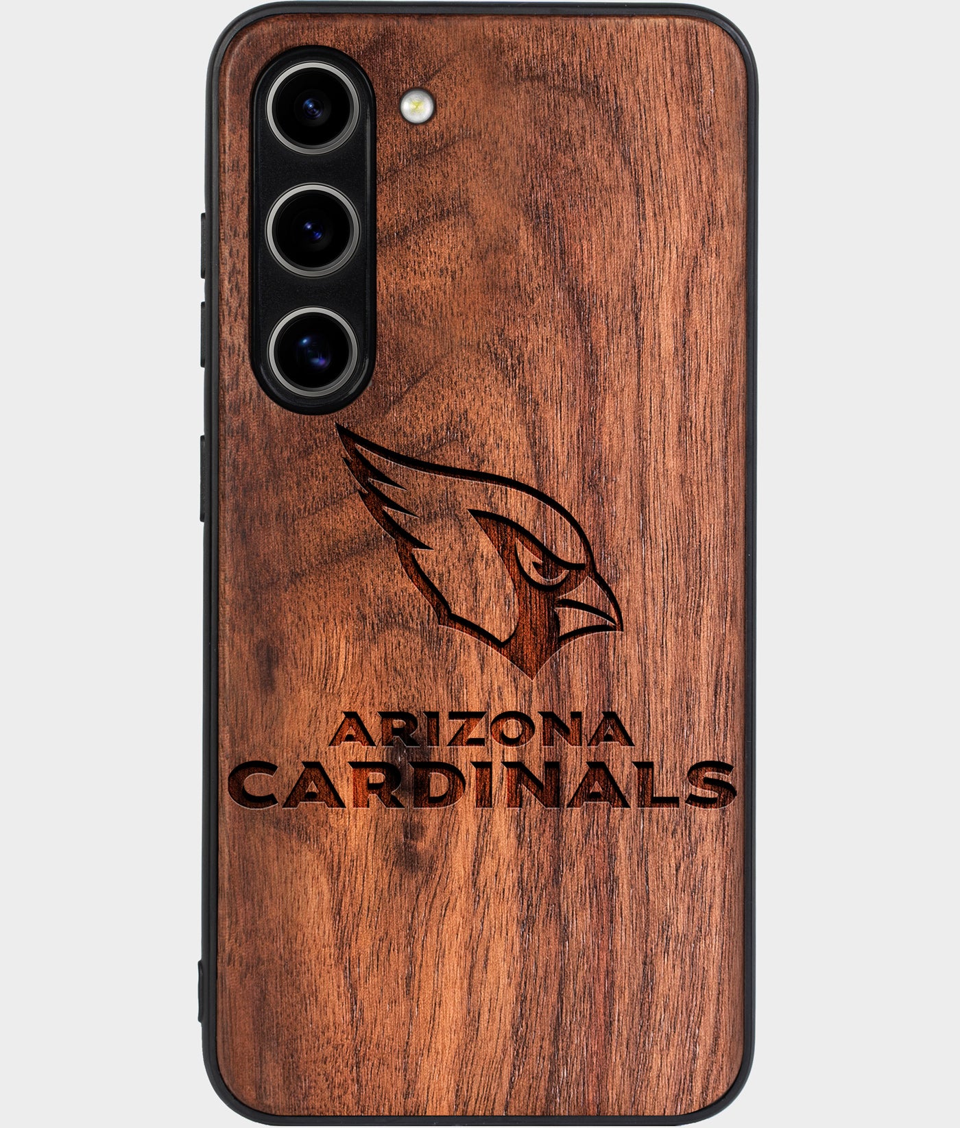 Best Wood Arizona Cardinals Samsung Galaxy S24 Case - Custom Engraved Cover - Engraved In Nature