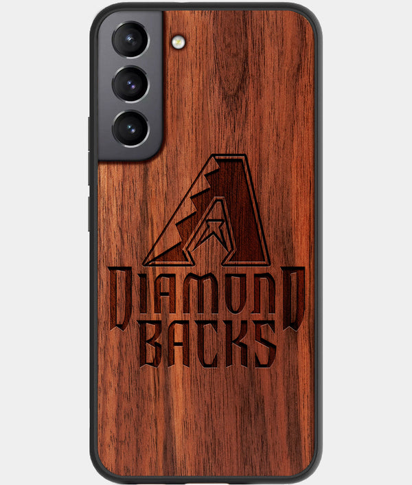 Best Wood Arizona Diamondbacks Galaxy S23 Case - Custom Engraved Cover - Engraved In Nature