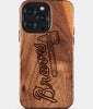 Custom Atlanta Braves iPhone 15/15 Pro/15 Pro Max/15 Plus Case - Wood Braves Cover - Eco-friendly Atlanta Braves iPhone 15 Case - Carved Wood Custom Atlanta Braves Gift For Him - Monogrammed Personalized iPhone 15 Cover By Engraved In Nature