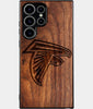 Best Wood Atlanta Falcons Samsung Galaxy S24 Ultra Case - Custom Engraved Cover - Engraved In Nature