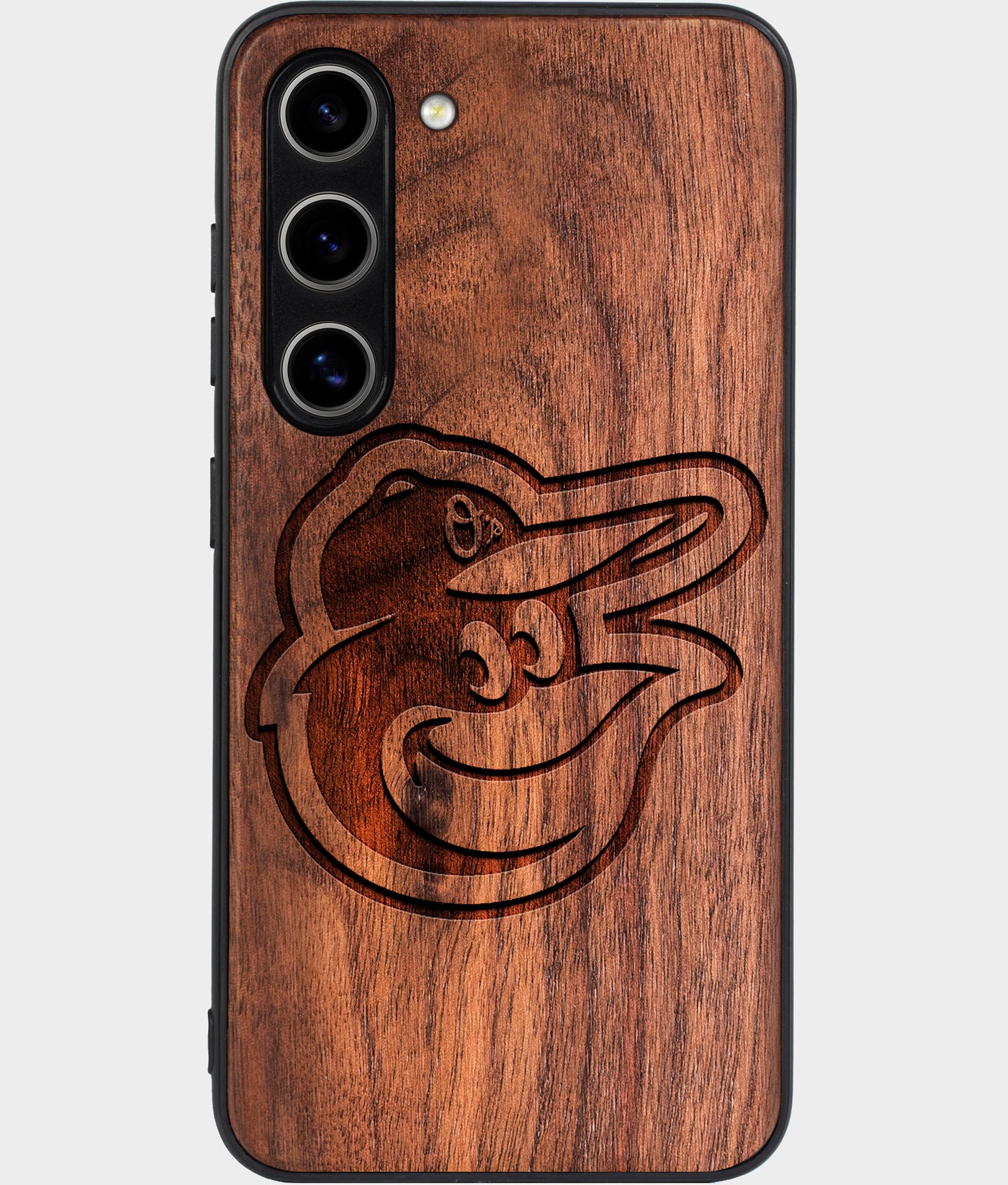 Best Wood Baltimore Orioles Samsung Galaxy S24 Plus Case - Custom Engraved Cover - Engraved In Nature