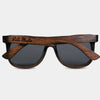 Bills Mafia II New York Wood Sunglasses with custom engraving.  Add Your Custom Engraving On The Right Side. Bills Mafia II New York Custom Gifts For Men - Bills Mafia II New York Sustainable Wayfarer Eyewear and Shades Front View