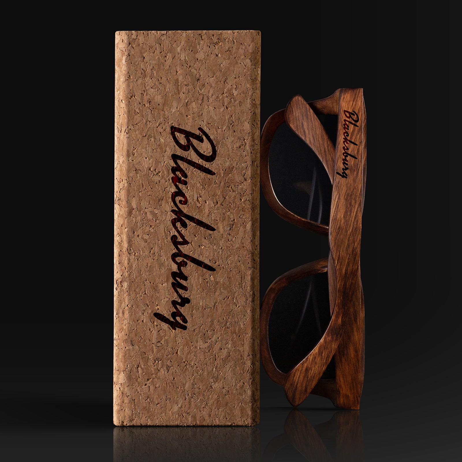 Blacksburg Virginia II Wood Sunglasses with custom engraving. Custom Blacksburg Virginia II Gifts For Men -  Sustainable Blacksburg Virginia II eco friendly products - Personalized Blacksburg Virginia II Birthday Gifts - Unique Blacksburg Virginia II travel Souvenirs and gift shops. Blacksburg Virginia II Wayfarer Eyewear and Shades wiith Box