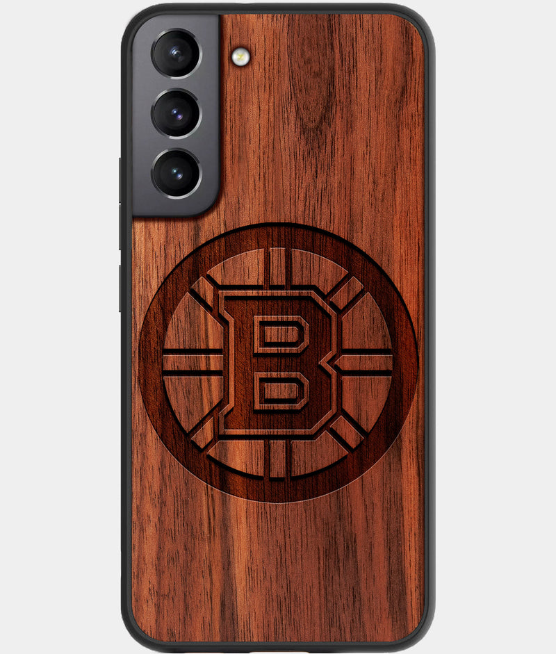 Best Wood Boston Bruins Galaxy S23 Case - Custom Engraved Cover - Engraved In Nature