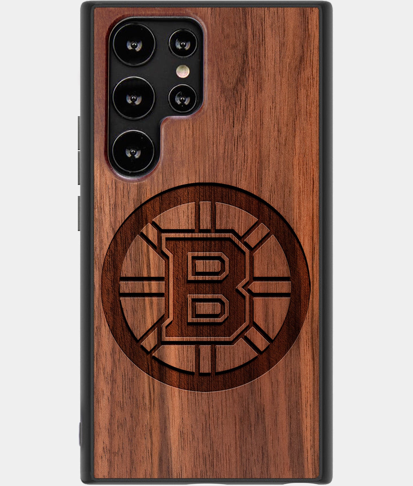 Best Wood Boston Bruins Samsung Galaxy S23 Ultra Case - Custom Engraved Cover - Engraved In Nature