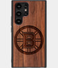 Best Wood Boston Bruins Samsung Galaxy S23 Ultra Case - Custom Engraved Cover - Engraved In Nature