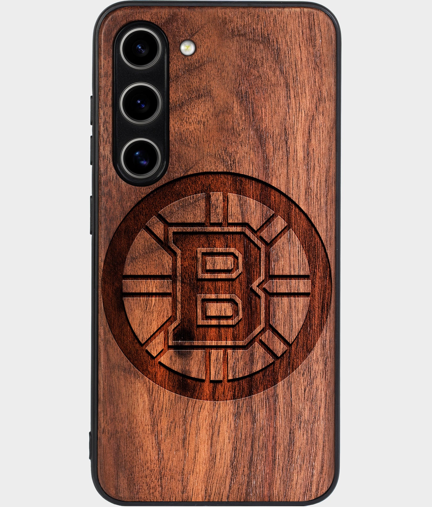 Best Wood Boston Bruins Galaxy S24 Case - Custom Engraved Cover - Engraved In Nature