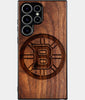 Best Wood Boston Bruins Samsung Galaxy S24 Ultra Case - Custom Engraved Cover - Engraved In Nature