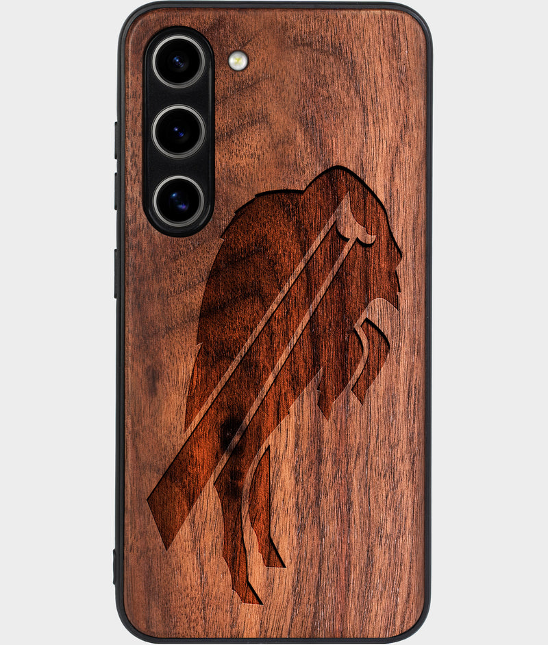 Best Wood Buffalo Bills Samsung Galaxy S24 Plus Case - Custom Engraved Cover - Engraved In Nature