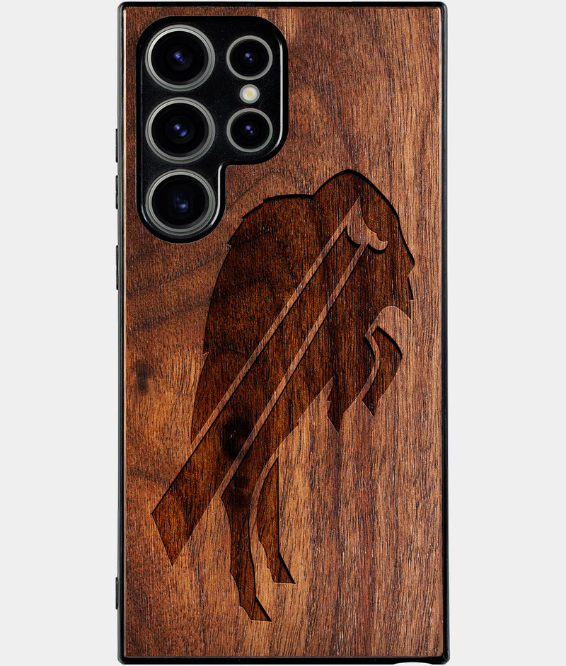 Best Wood Buffalo Bills Samsung Galaxy S24 Ultra Case - Custom Engraved Cover - Engraved In Nature