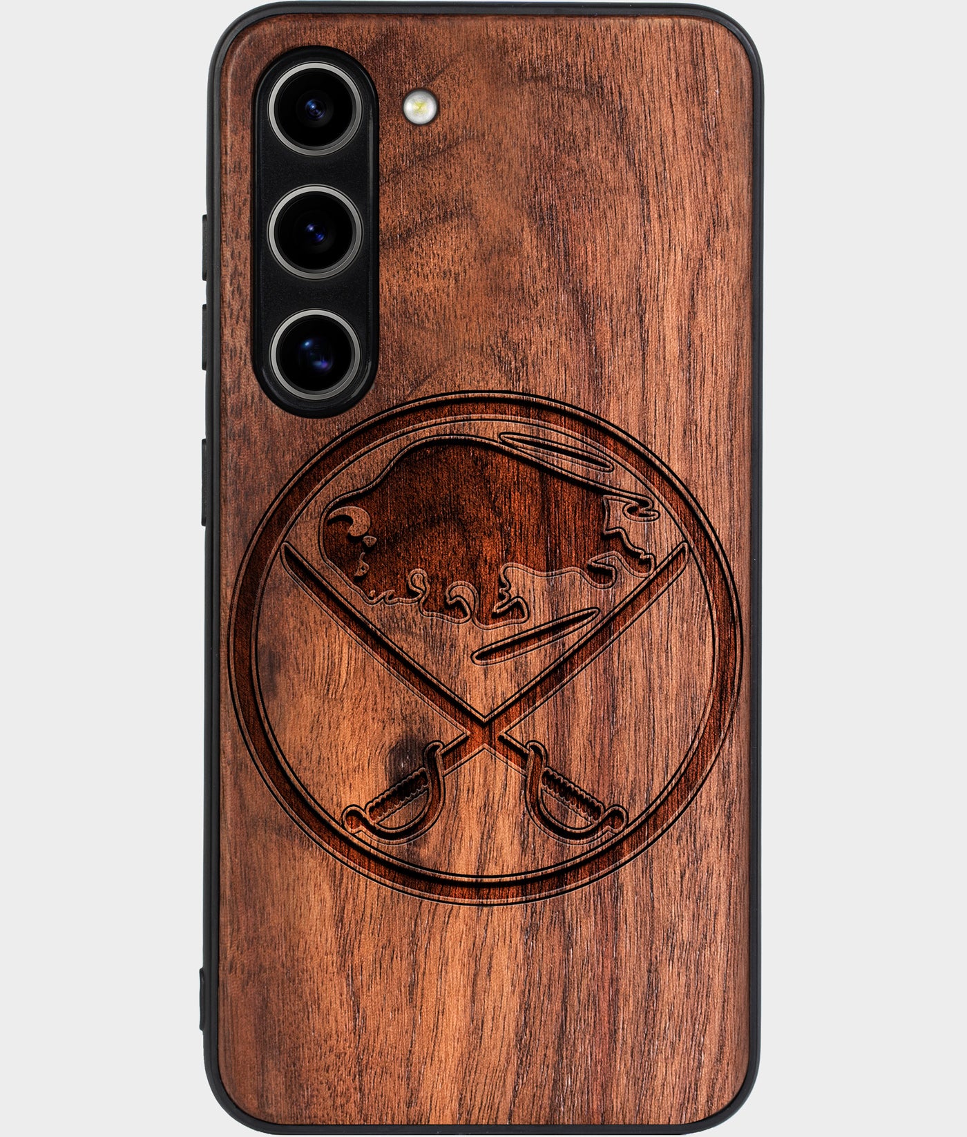 Best Wood Buffalo Sabres Samsung Galaxy S24 Plus Case - Custom Engraved Cover - Engraved In Nature