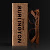 Burlington Vermont Wood Sunglasses with custom engraving. Custom Burlington Vermont Gifts For Men -  Sustainable Burlington Vermont eco friendly products - Personalized Burlington Vermont Birthday Gifts - Unique Burlington Vermont travel Souvenirs and gift shops. Burlington Vermont Wayfarer Eyewear and Shades wiith Box