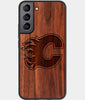 Best Wood Calgary Flames Samsung Galaxy S22 Plus Case - Custom Engraved Cover - Engraved In Nature