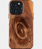 Custom Carolina Hurricanes iPhone 15/15 Pro/15 Pro Max/15 Plus Case - Wood  Hurricanes Cover - Eco-friendly Carolina Hurricanes iPhone 15 Case - Carved Wood Custom Carolina Hurricanes Gift For Him - Monogrammed Personalized iPhone 15 Cover By Engraved In Nature