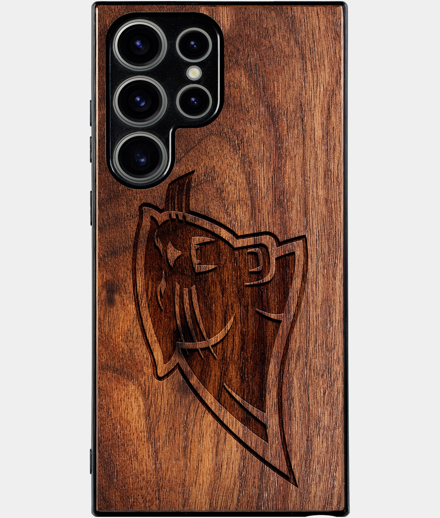 Best Wood Carolina Panthers Samsung Galaxy S24 Ultra Case - Custom Engraved Cover - Engraved In Nature