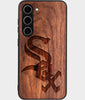 Best Wood Chicago White Sox Samsung Galaxy S24 Plus Case - Custom Engraved Cover - Engraved In Nature