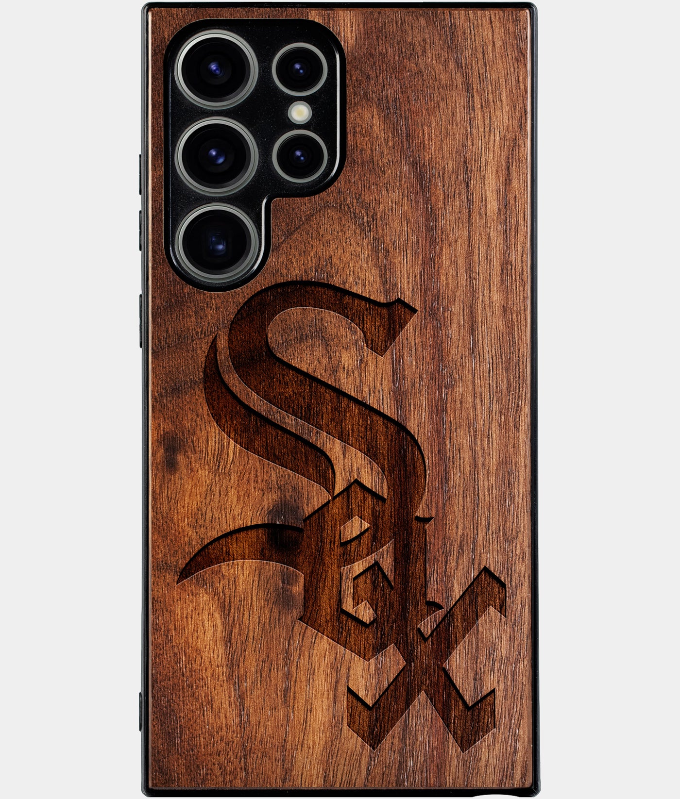 Best Wood Chicago White Sox Samsung Galaxy S24 Ultra Case - Custom Engraved Cover - Engraved In Nature