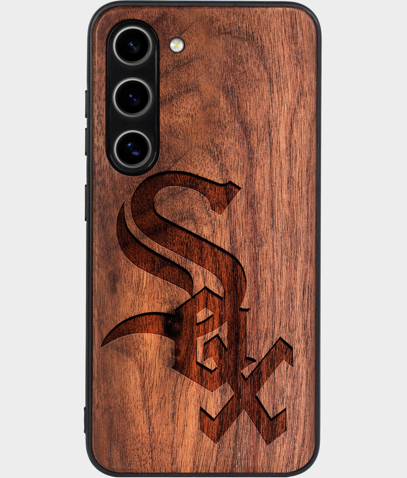 Best Wood Chicago White Sox Samsung Galaxy S24 Case - Custom Engraved Cover - Engraved In Nature