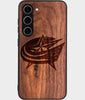 Best Wood Columbus Blue Jackets Samsung Galaxy S24 Case - Custom Engraved Cover - Engraved In Nature