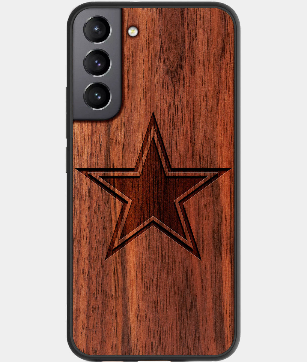 Dallas Cowboys Star NFL Logo Dark Wood Wallpaper iPhone 12 Pro Case