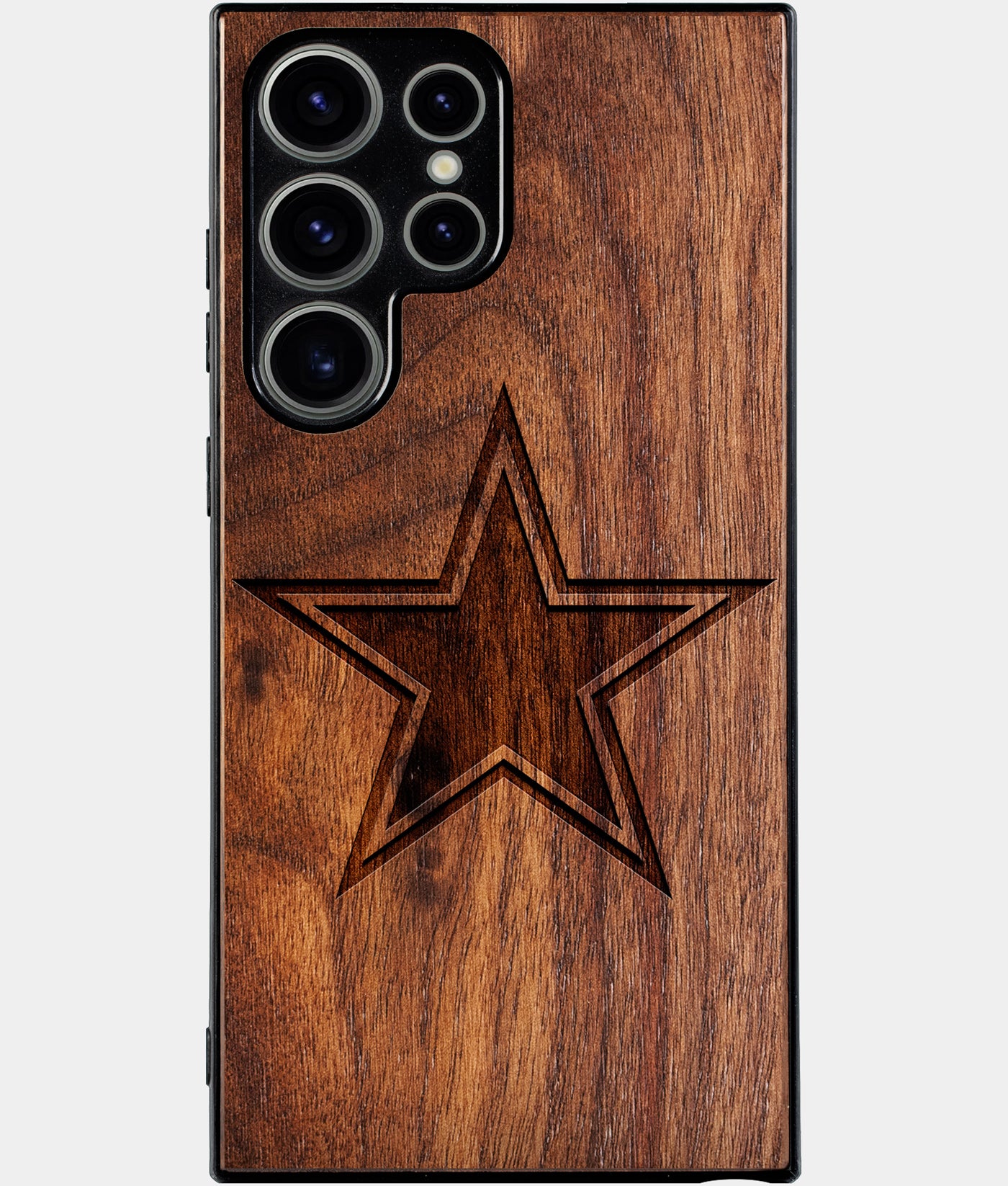 Best Wood Dallas Cowboys Samsung Galaxy S24 Ultra Case - Custom Engraved Cover - Engraved In Nature