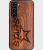 Best Wood Dallas Stars Samsung Galaxy S24 Plus Case - Custom Engraved Cover - Engraved In Nature