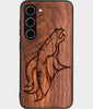 Best Wood Denver Broncos Samsung Galaxy S24 Plus Case - Custom Engraved Cover - Engraved In Nature