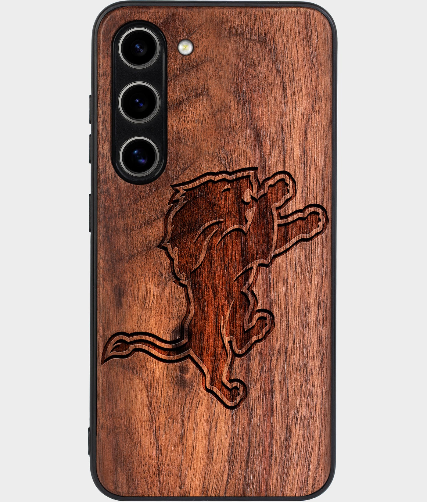 Best Wood Detroit Lions Galaxy S24 Case - Custom Engraved Cover - Engraved In Nature