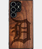 Best Wood Detroit Tigers Samsung Galaxy S24 Ultra Case - Custom Engraved Cover - Engraved In Nature