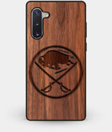 Best Custom Engraved Walnut Wood Buffalo Sabres Note 10 Case - Engraved In Nature