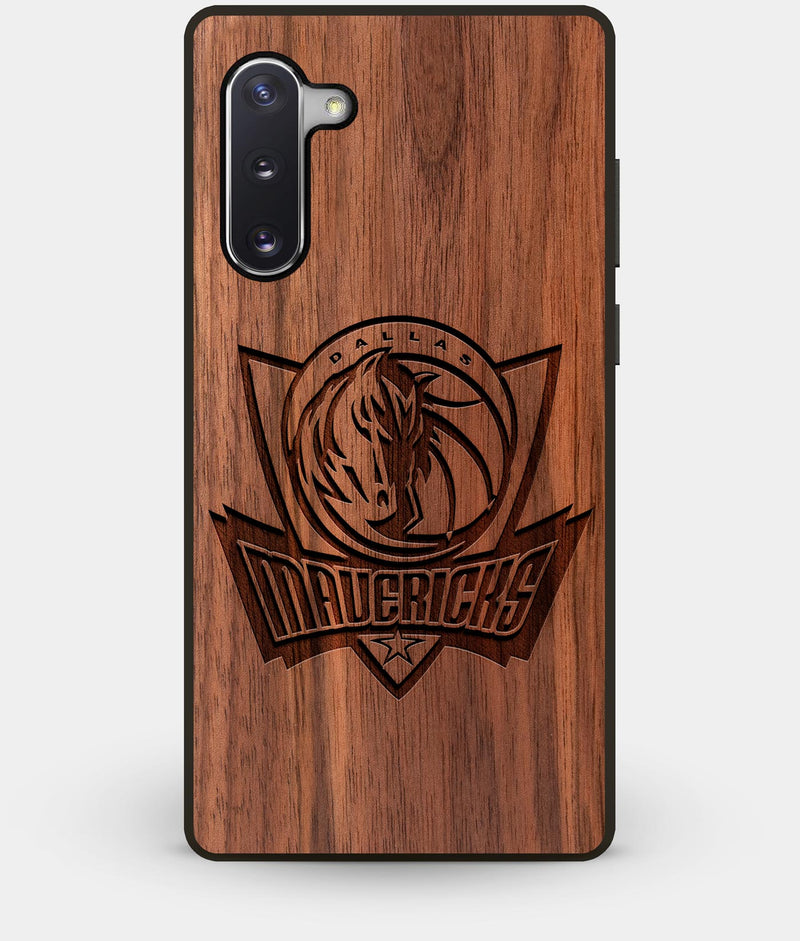 Best Custom Engraved Walnut Wood Dallas Mavericks Note 10 Case - Engraved In Nature