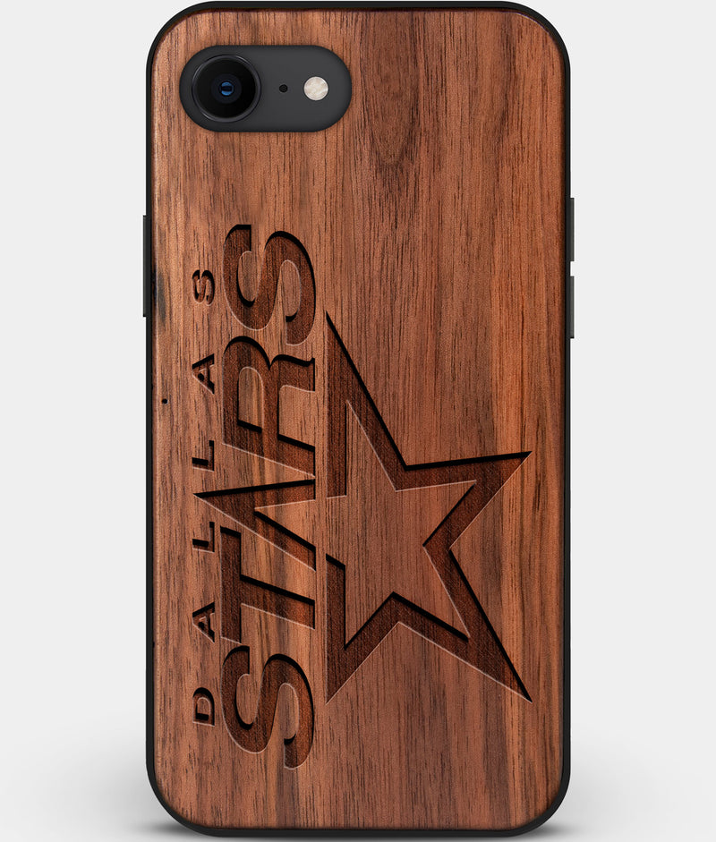 Wood Dallas Stars iPhone SE Case Custom Walnut Wood Dallas Stars