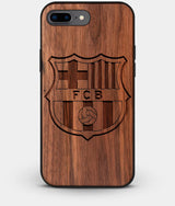 Best Custom Engraved Walnut Wood FC Barcelona iPhone 7 Plus Case - Engraved In Nature