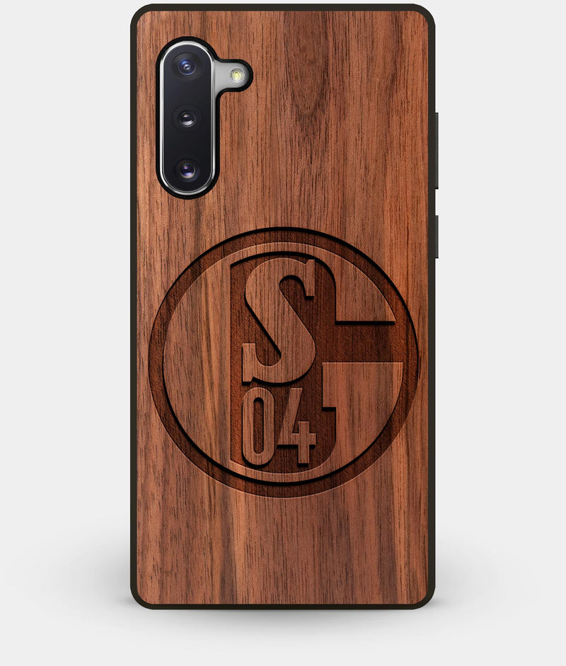 Best Custom Engraved Walnut Wood FC Schalke 04 Note 10 Case - Engraved In Nature