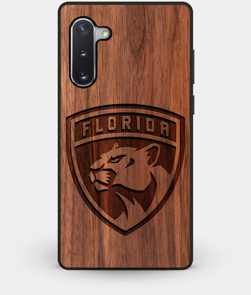 Best Custom Engraved Walnut Wood Florida Panthers Note 10 Case - Engraved In Nature