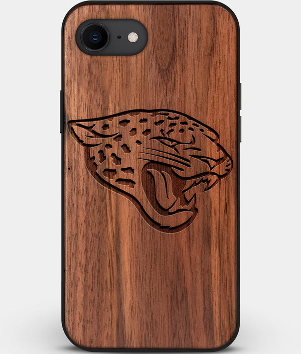 Best Custom Engraved Walnut Wood Jacksonville Jaguars iPhone SE Case - Engraved In Nature