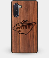 Best Custom Engraved Walnut Wood Minnesota Wild Note 10 Case - Engraved In Nature