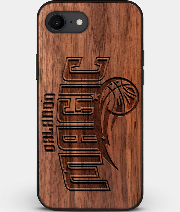 Best Custom Engraved Walnut Wood Orlando Magic iPhone SE Case - Engraved In Nature