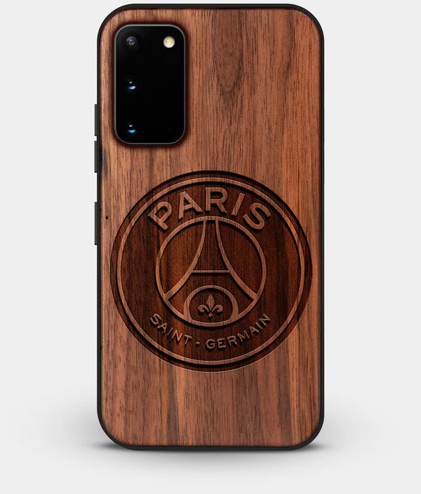 Best Custom Engraved Walnut Wood Paris Saint Germain F.C. Galaxy S20 Case - Engraved In Nature