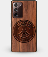 Best Custom Engraved Walnut Wood Paris Saint Germain F.C. Note 20 Case - Engraved In Nature